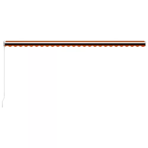  narancssárga és barna kézzel kihúzható napellenző 600 x 300 cm