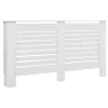  2 db fehér MDF radiátorburkolat 152 x 19 x 81,5 cm