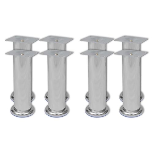  8 darab kerek króm kanapéláb 180 mm