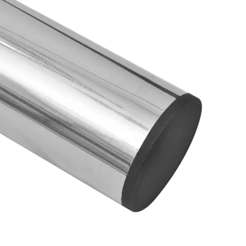 4 db szálcsiszolt nikkel teleszkópos asztalláb 710 mm - 1100 mm