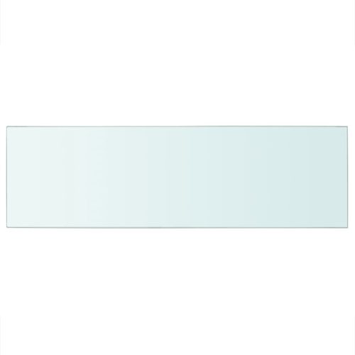  2 db átlátszó üveg paneles polc 80 x 25 cm