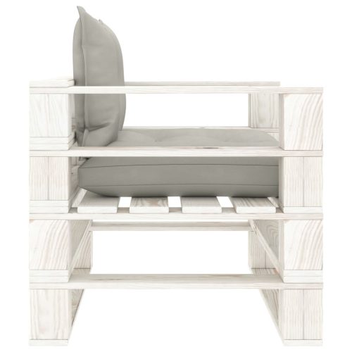  fa kerti raklapkanapé tópszínű párnákkal