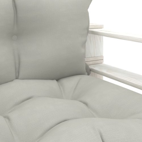  fa kerti raklapkanapé tópszínű párnákkal