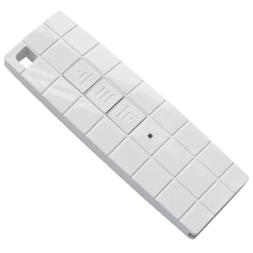  kék és fehér motorizált kazettás napellenző 350 x 250 cm