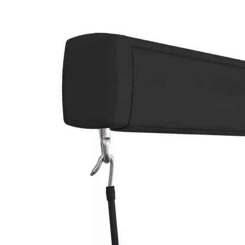  kék és fehér manuális kazettás napellenző 400 x 300 cm