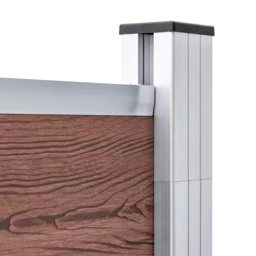  barna WPC kerítéspanel 699 x 186 cm