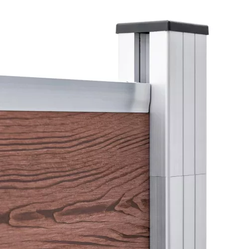  barna WPC kerítéspanel 872 x 186 cm