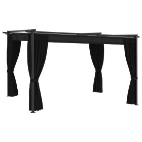  antracitszürke pavilon 4 x 3 m