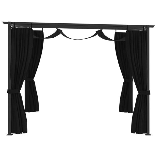  antracitszürke pavilon 4 x 3 m