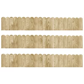  3 db impregnált fenyőfa bordűrtekercs 120 cm