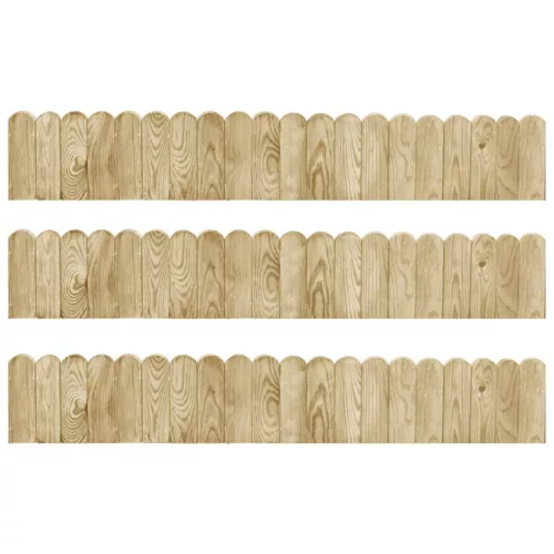  3 db impregnált fenyőfa bordűrtekercs 120 cm