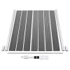  1 négyszögletes és 1 ferde szürke WPC kerítéselem 273 x 186 cm