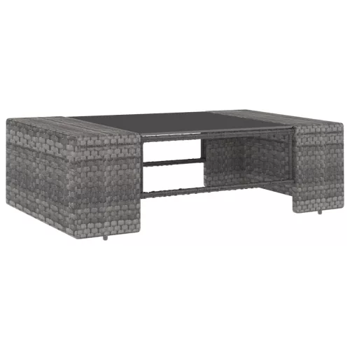  8 részes szürke polyrattan kerti ülőgarnitúra