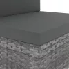  8 részes szürke polyrattan kerti ülőgarnitúra