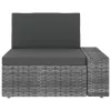  8 részes szürke polyrattan kerti ülőgarnitúra
