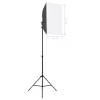  fotóstúdió-felszerelés softbox lámpákkal és háttérrel