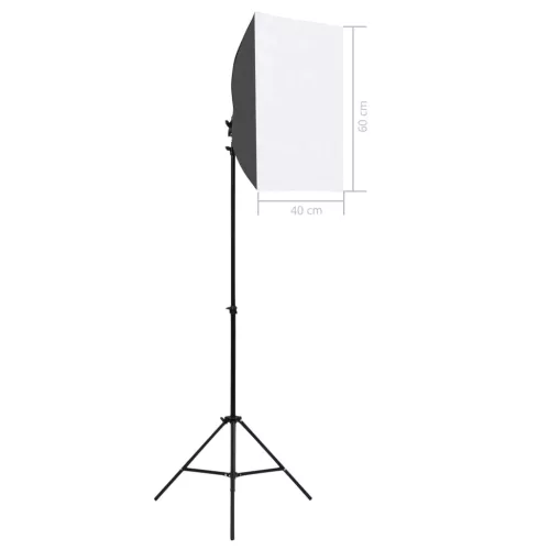  fotóstúdió-felszerelés softbox lámpákkal és háttérrel