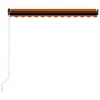  narancssárga és barna kézzel kihúzható napellenző 350 x 250 cm