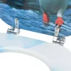  2 db pingvinmintás MDF WC-ülőke fedéllel