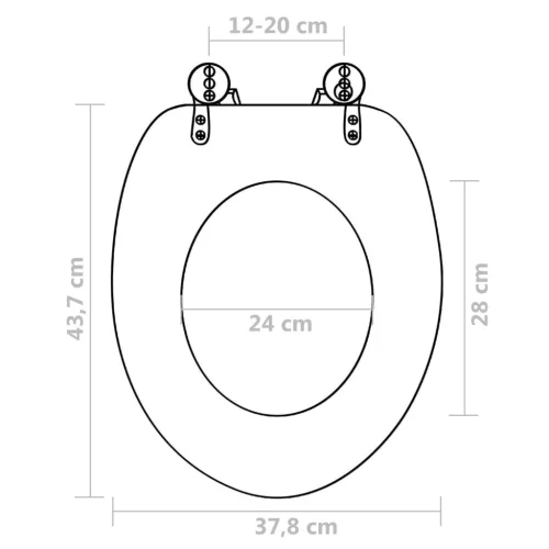  2 db pingvinmintás MDF WC-ülőke finoman záródó fedéllel
