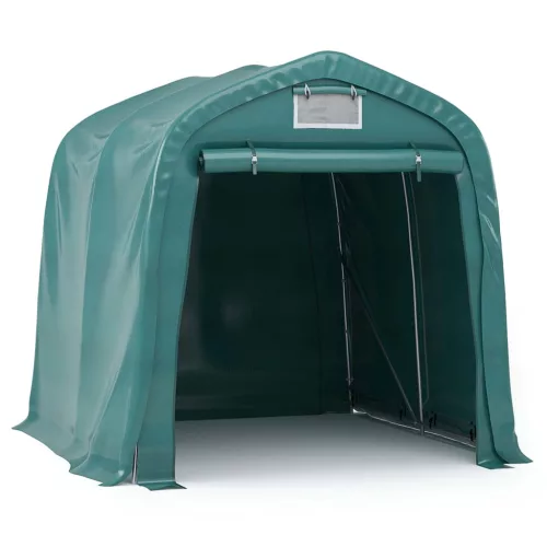 zöld PVC sátorgarázs 1,6 x 2,4 m 