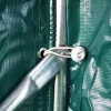  zöld PVC sátorgarázs 1,6 x 2,4 m 