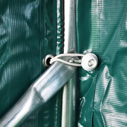  zöld PVC sátorgarázs 1,6 x 2,4 m 
