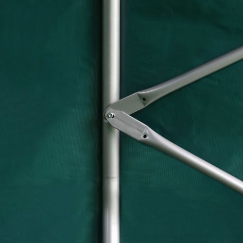  zöld PVC állattartó sátor 3,7 x 3,7 m