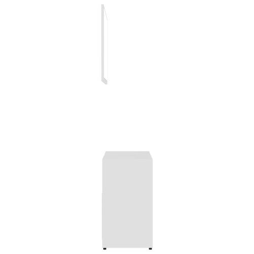  3 részes fehér szerelt fa fürdőszobai bútorszett