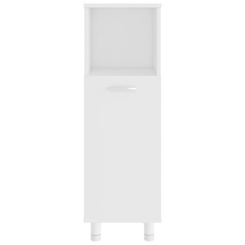  3 részes fehér szerelt fa fürdőszobai bútorszett