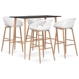  5 részes fekete és fehér bárszett