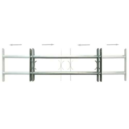  2 db állítható biztonsági ablakrács 1000-1500 mm