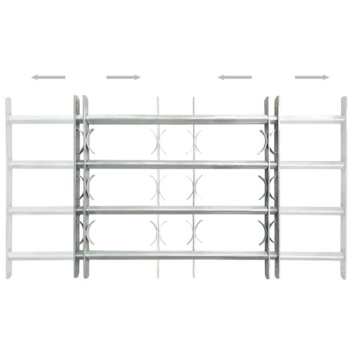  2 db állítható biztonsági ablakrács 1000-1500 mm