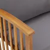  5 részes tömör akácfa kerti ülőgarnitúra párnákkal