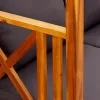  tömör akácfa kerti pad tetőponyvával és lábtartókkal