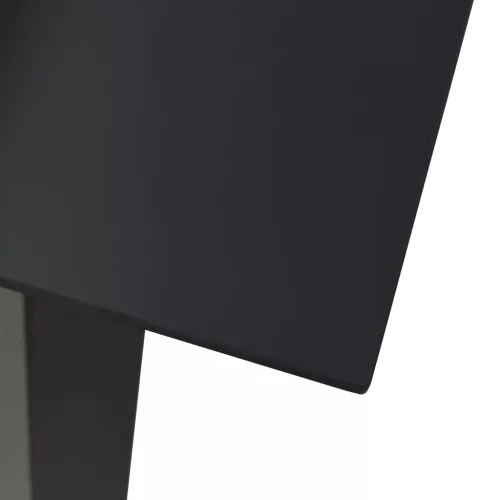  3 részes fekete PVC rattan kültéri étkezőgarnitúra