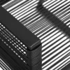  3 részes fekete PVC rattan kültéri étkezőgarnitúra