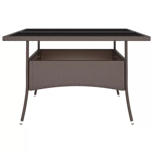  9 részes barna polyrattan kerti étkezőgarnitúra
