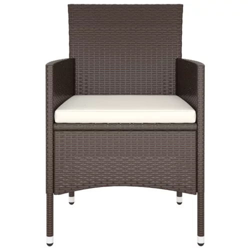  9 részes barna polyrattan kerti étkezőgarnitúra