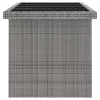  7 részes szürke polyrattan kültéri étkezőgarnitúra párnákkal