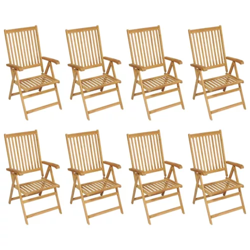  9 részes tömör tíkfa kerti étkezőgarnitúra