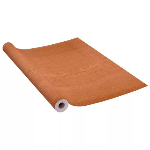  4 db világos tölgyszínű öntapadó PVC ajtófólia 210 x 90 cm