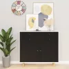  2 db sötét faszínű öntapadó PVC ajtófólia 500 x 90 cm