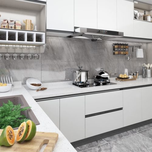  2 db fehér öntapadó PVC ajtófólia 500 x 90 cm