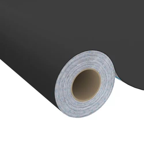  2 db fekete öntapadó PVC ajtófólia 500 x 90 cm