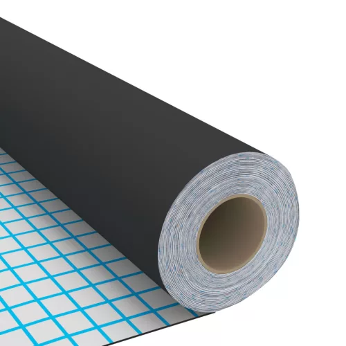 2 db fekete öntapadó PVC ajtófólia 500 x 90 cm