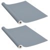  2 db szürke öntapadó PVC ajtófólia 500 x 90 cm