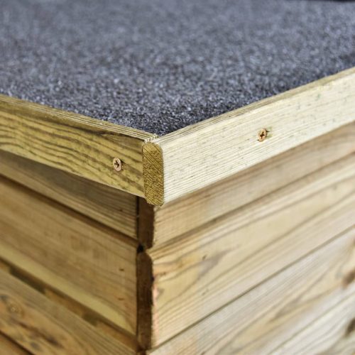  impregnált fenyőfa kerti kerékpártároló 232 x 110 x 170 cm