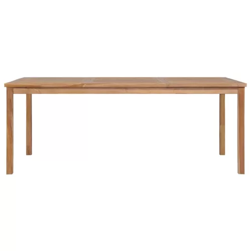  9 darabos tömör tíkfa kerti étkezőgarnitúra 200 x 100 cm