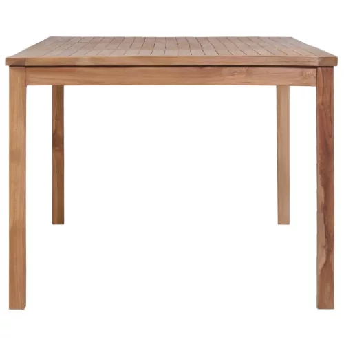  9 darabos tömör tíkfa kerti étkezőgarnitúra 200 x 100 cm